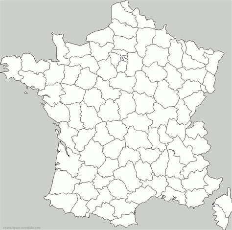 Télécharger Carte De France Vierge Département Pdf | Carte tout Carte