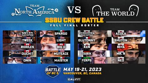 Battle Of Bc On Twitter Introducing The Full Rosters For Battle Of