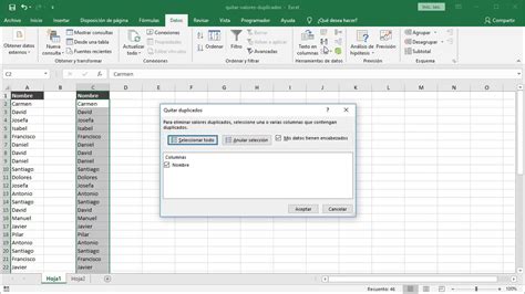 Elimina los valores duplicados en Excel Aprende cómo quitar repetidos