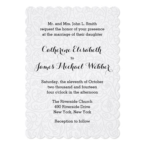 Wedding Invitation Wording Brides Parents Hosting Abc Wedding