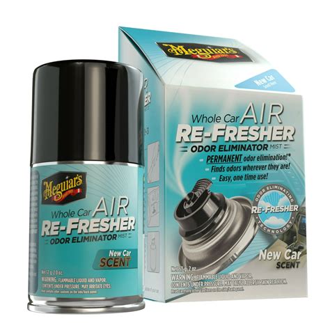 Meguiars Whole Car Air Re Fresher Odor Eliminator Mist New Car Scent