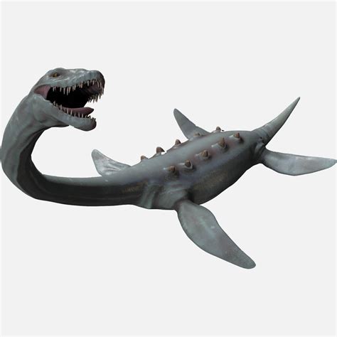 Elasmosaurus was a plesiosaur, a type of marine reptile. Elasmosaurus Platyurus 3D Model