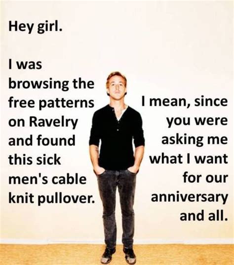 My Retiring Life Ryan Goslings Perfect Day Activity Knitting