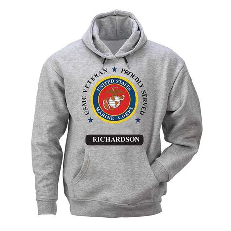 The Personalized Us Marines™ Mens Hoodie