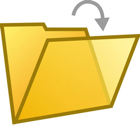 Download Open Folder Document clip art Free Vector / 4Vector
