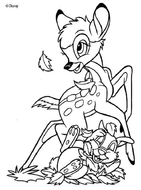 Add some colors to create your piece of art. Bambi Coloring Pages - Coloring Home
