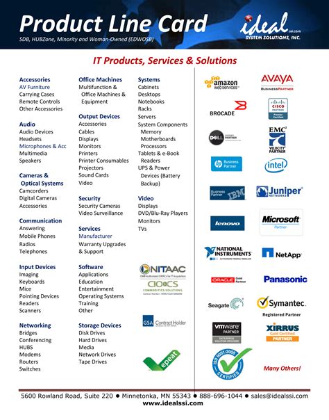 15% off with code zazsundaytee. Product Line Card - Ideal System Solutions, Inc.Ideal ...