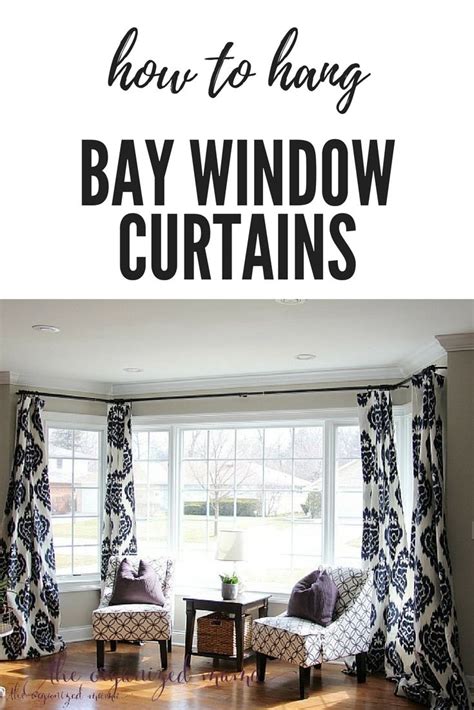 How To Hang Bay Window Curtains On An Oversized Window Window