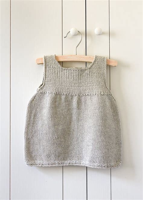 Clean Simple Baby Dress Free Knitting Pattern Knit Baby Dress Baby