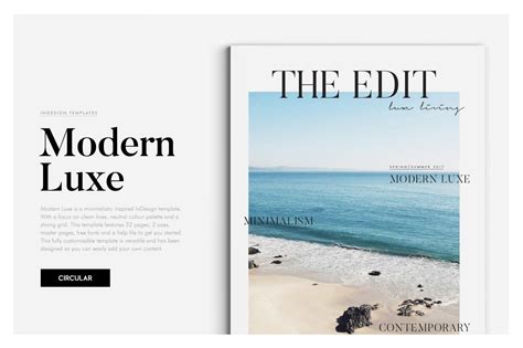 Modern Luxe Magazine And Brochure Creative Magazine Templates