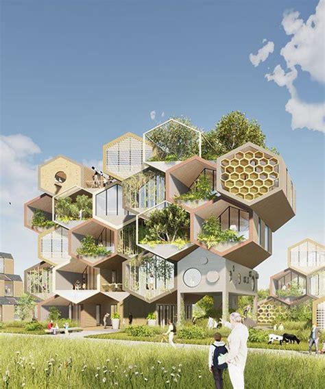 The Hive Project Envisions Honeycomb Shaped Residential Complex For