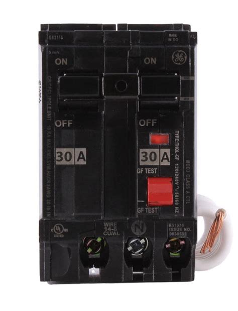Thql2130gf1 Ge 30 Amp Double Pole Gfci Circuit Breaker — Canada Breakers