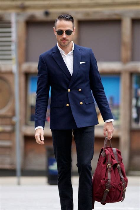 Navy Blue Suit Blazer Outfits Blue Blazer Outfit