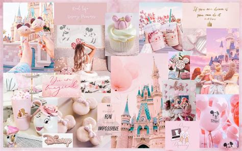 Disney Macbook Wallpaper Pink Aesthetic Disney Desktop Wallpaper