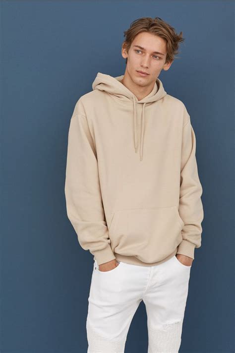 Beige Hoodie Menssave Up To 18