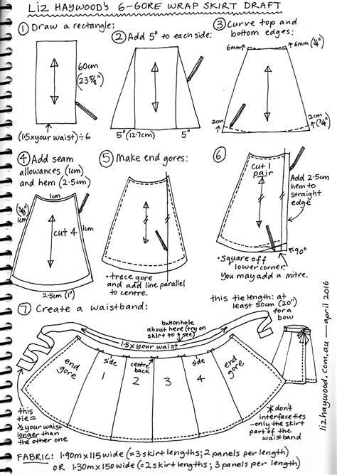 Printable Wrap Skirt Pattern Printable World Holiday