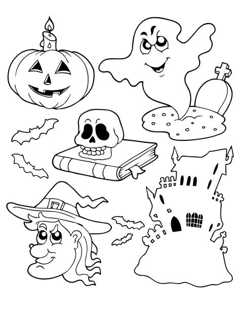Halloween party greeting card picture. Free & Printable Halloween Coloring Pages (Updated 2021)