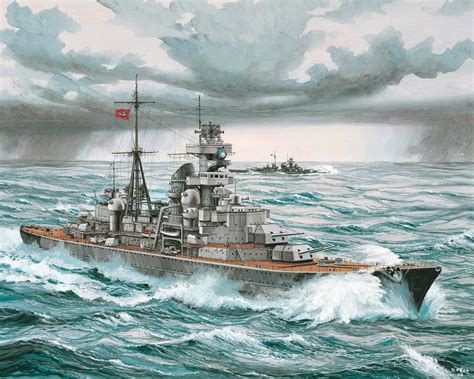 Kriegsmarine Schwere Kreuzer Prinz Eugen German Heavy Cruiser Prince Eugen Hms Hood Military