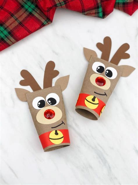 Toilet Paper Roll Reindeer Craft Free Template Paper Roll Crafts