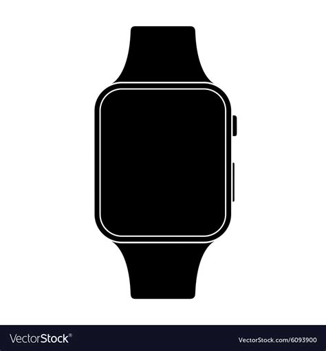 Modern Smart Watch Icon Royalty Free Vector Image