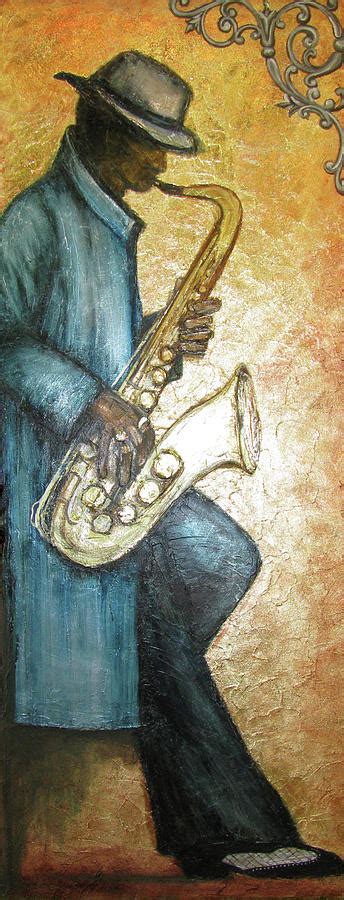 Sax Player Painting By Judy Merrell Fine Art America