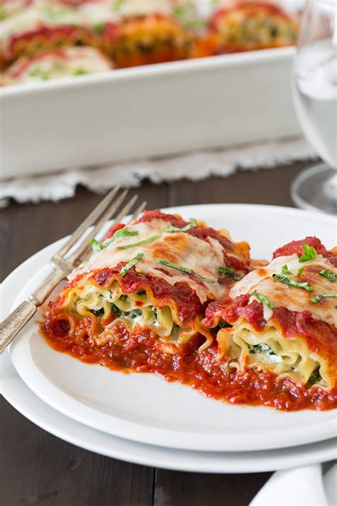 Spinach Four Cheese Lasagna Roll Ups Cooking Classy