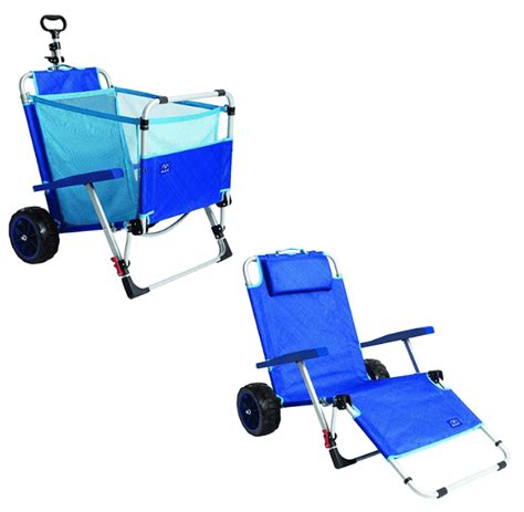 This Beach Cart Doubles As Your Beach Lounger For Easy Fun In The Sun