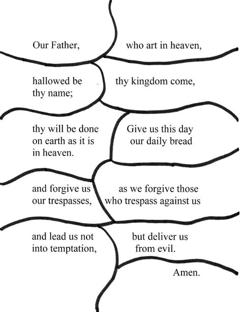 The Catholic Toolbox Our Fatherlords Prayer Activities Our Father