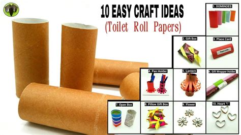 10 Easy Craft Ideas From Toilet Roll Papers Recycle Upcycle Diy
