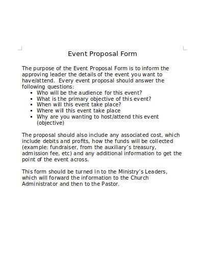 11 Church Event Proposal Templates In Pdf Doc