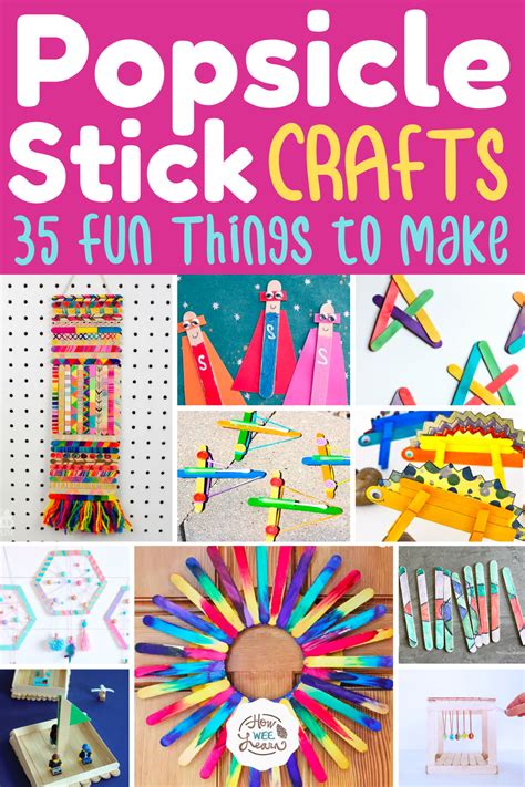 Popsicle Stick Crafts 35 Fun Things For Kids To Make And Do