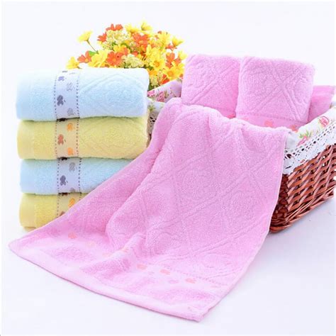 Cotton Hand Towels Bluepinkyellow1 Piece35x75cm Bath Hand Face