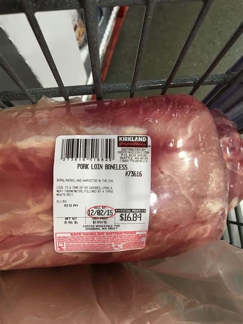 93 Inch Bear 8 Lb Pork Loin At Costco For 6
