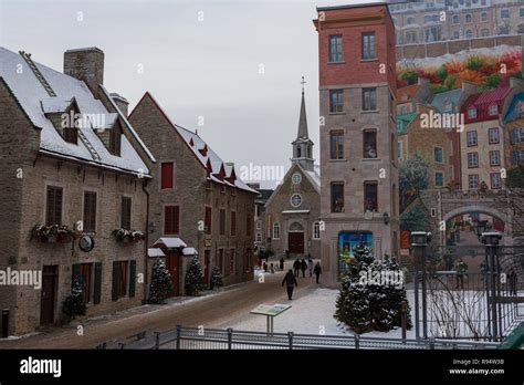 Quebec City Quebec Canada Is The Oldest European Settlements In North America And The Only