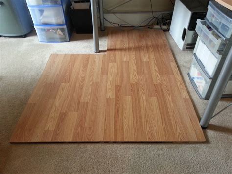 What i didn't know was that … Laminate Flooring Chairmat : DIY