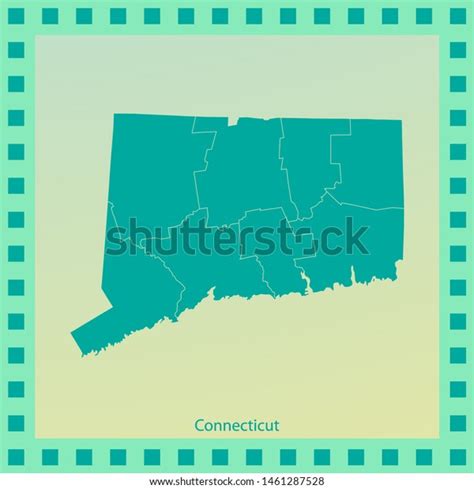 Map Connecticut Vector Illustration Stock Vector Royalty Free