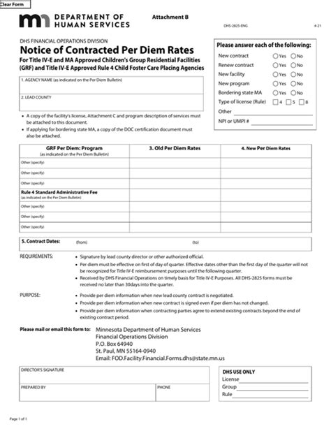 Form Dhs 2825 Eng Attachment B Fill Out Sign Online And Download