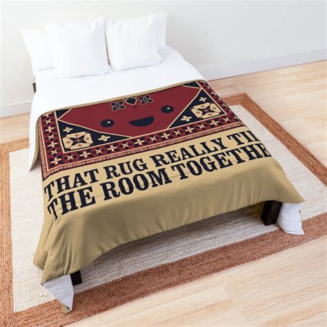 Big Lebowski Rug Twin Twin Make Your Bed Square Quilt College Dorm