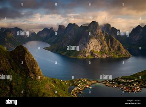 Lofoten Islands View From Reinebringen Hi Res Stock Photography And
