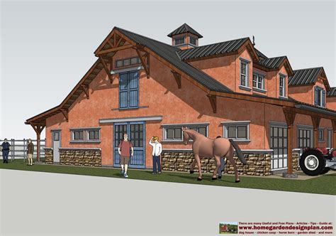 Hb100 Horse Barn Plans Horse Barn Design ~ Shed Plans Ideas