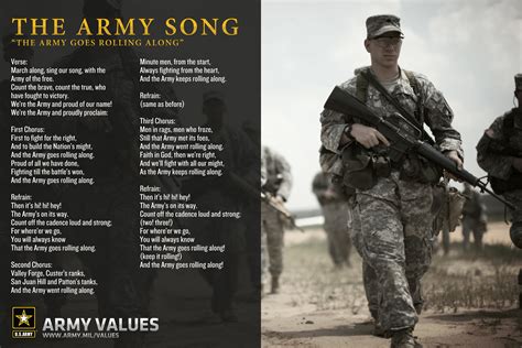 The Army Song Army Values Army Values Army Basic Training Army