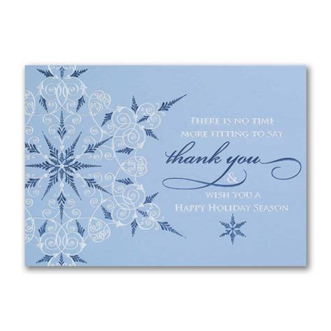 How to print greeting cards. Business Thank You Snowflake | Seasons Greetings Cards