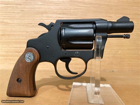 Colt Agent Lightweight Parkerized Snub Nose Double Single Action Revolver 38spl