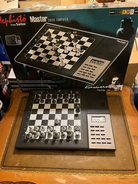 Mephisto From Saitek Master Electronic Chess Computer Kasparov Ebay