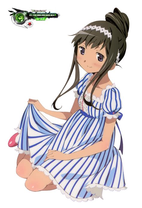 Madoka Magicaakemi Homura Mega Cute Dress Hd Render Ors Anime Renders