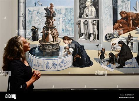 London, UK. Pictured Lizzie Perrotte one of the mural's original muses