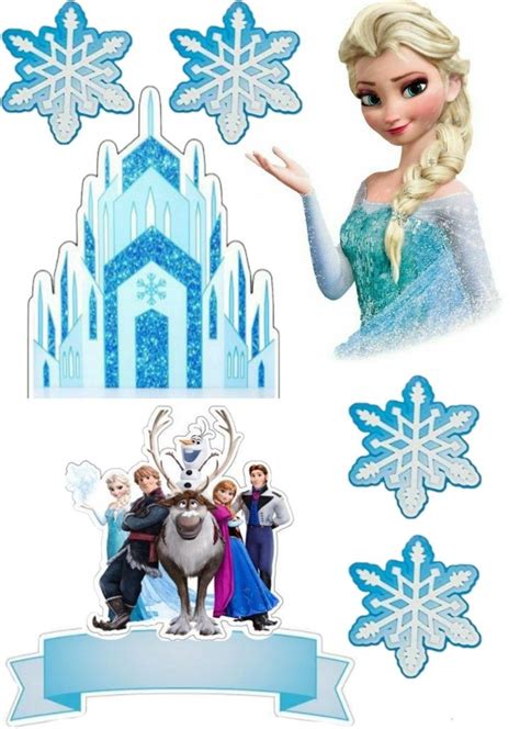 Frozen Elsa Cake Topper Elsa Cake Toppers Princess Cake Toppers Diy Image And Frozen Elsa