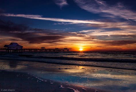 Clearwater Pier At Sunset ©2012 Alan Shapiro Nature Photography