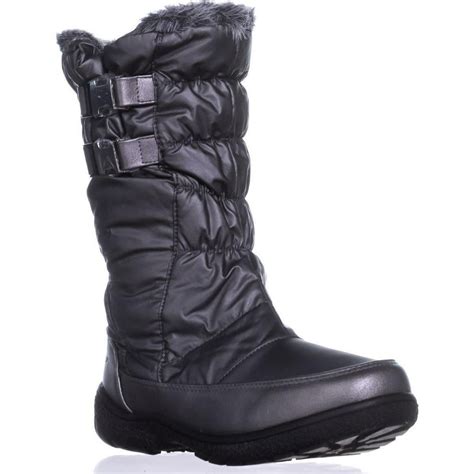 Sporto Womens Sporto Makela Waterproof Winter Boots Dark Pewter