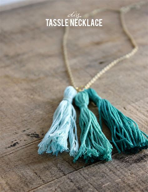 10 Minute Diy Tassel Necklace